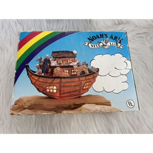 Noah Ark Night Light Baby Kids Children's Room Home Decor Accessory‎ WORKS W/BOX
